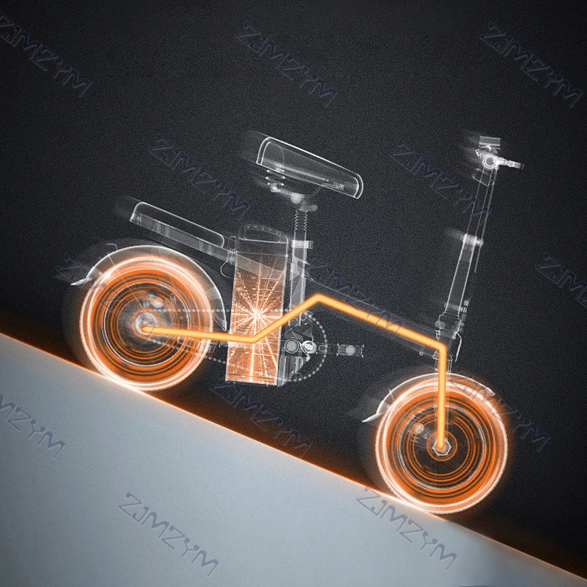 Bestellen Elektrische Fahrrad 48V Lithium-Batterie Faltbare Elektrische Fahrrad 14 Zoll Fett Reifen Doppel Disc Brems Dämpfung Berg Ebike
