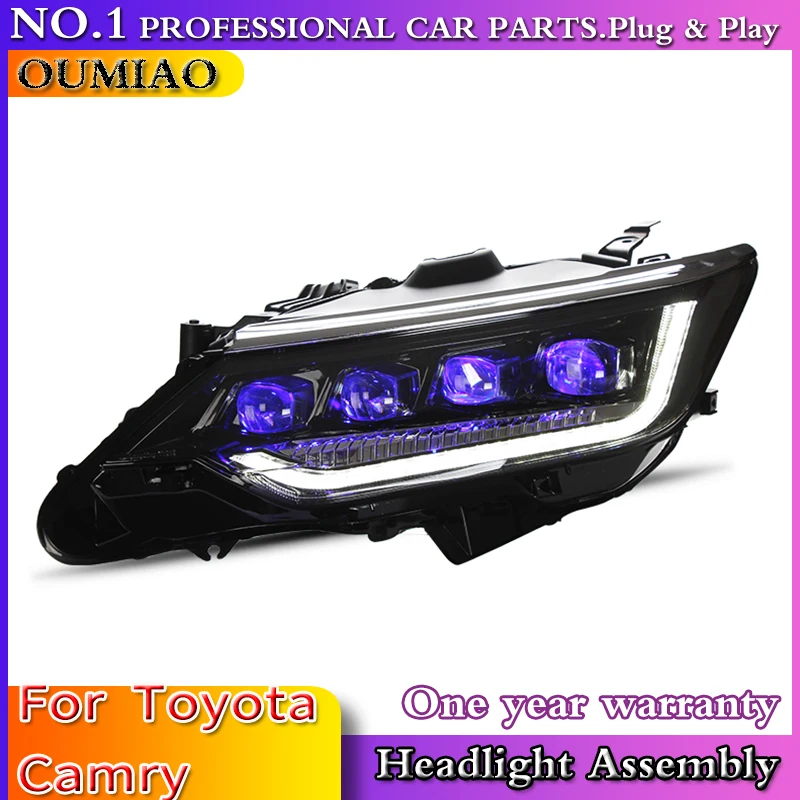 

car accessories for Toyota Camry Headlights 2015 Camry LED Headligh LED Lens High Low Beam Parking Fog Lamp