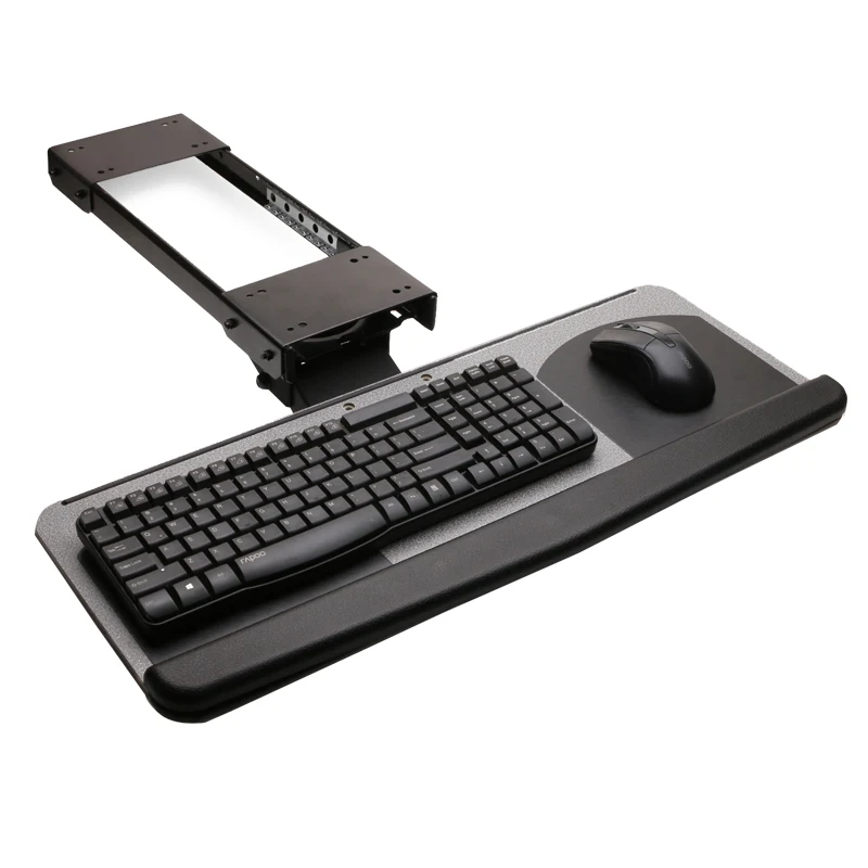Ergonomic Sliding Tilting Xl Size Wrist Rest Keyboard Holder With Mouse