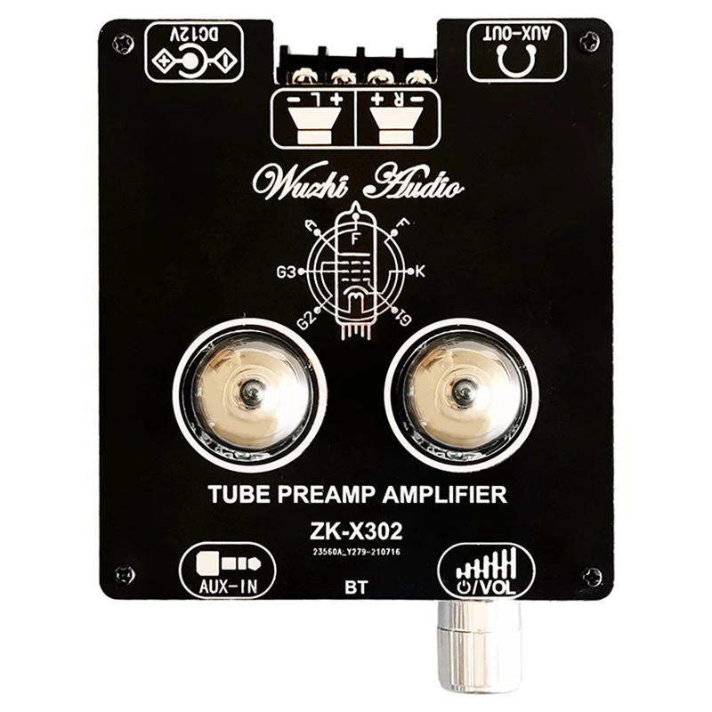 

ZK-X302 Bluetooth 5.0 Tube Amplifier Module 6J1 Tube Precise Pairing Fever HIFI Electron Tube Amplifier Module