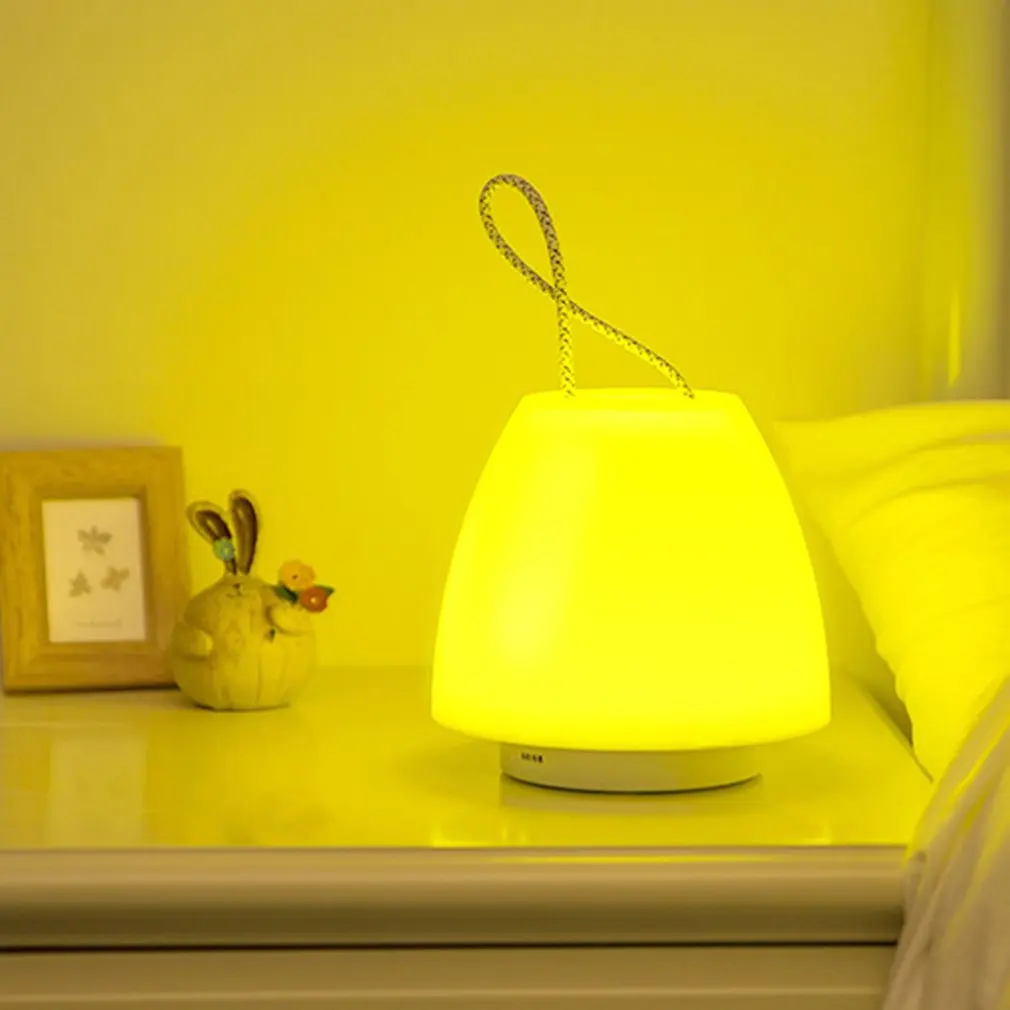 

Portable LED Night Light Remote Control Timer Dimmable USB Rechargeable Bedroom Bedside Lamp Desk Table Lamp