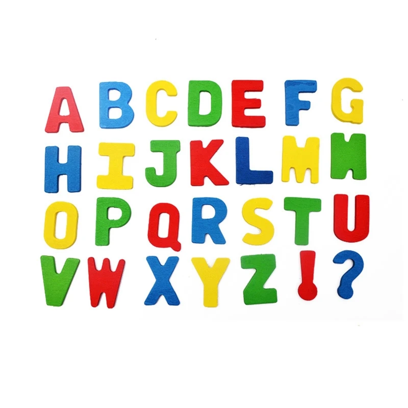 

Montessori Wooden Letter Numbers Boxed Creative Educational DIY Craft Decoration G88E