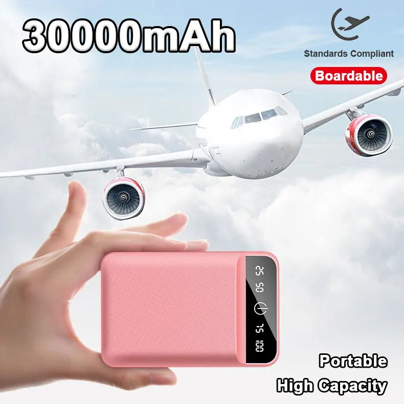 Портативный внешний аккумулятор с 2 мя Usb портами 30000 мАч|Внешние аккумуляторы| |