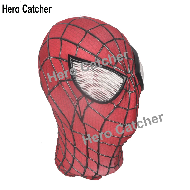 Герой Catcher высокое качество мышечный оттенок Удивительный Человек-Паук Мужской костюм для косплея с рельефом паука рельефа 3D веб-паука костюм Человека-паука