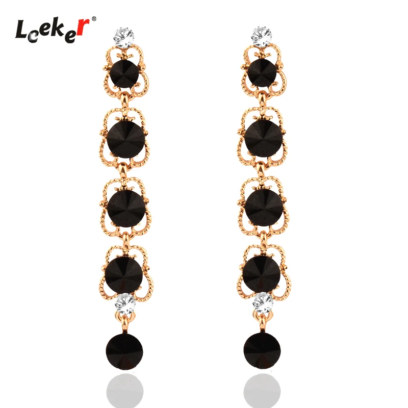 LEEKER Двойные цепи половина Снежинка чокер ожерелье Желтая роза Золото Серебро