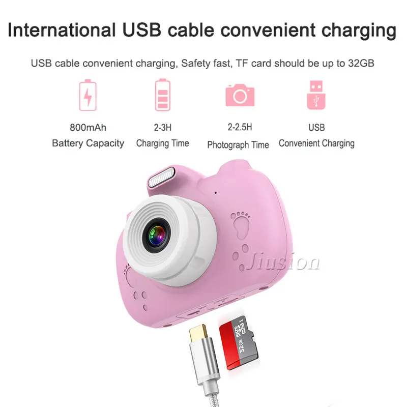 Детская камера 3 0 ''сенсорный экран двойной объектив Wi-Fi передача HD 1080P