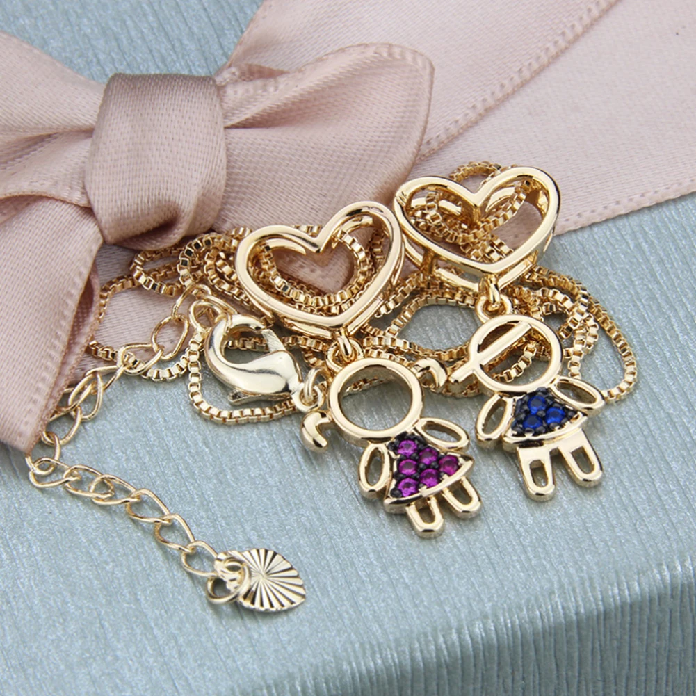 

2021 new fashion fashion cubic zirconia pendant men and women love personality jewelry couple exquisite heart pendant necklace
