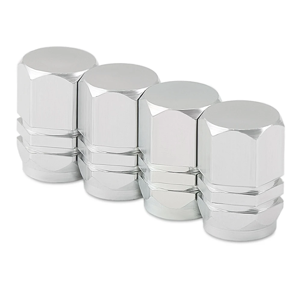 4pcs Theftproof Aluminum Car Wheel Tires Valves Tyre Stem Air Caps Airtight Cove | Valve Stems &