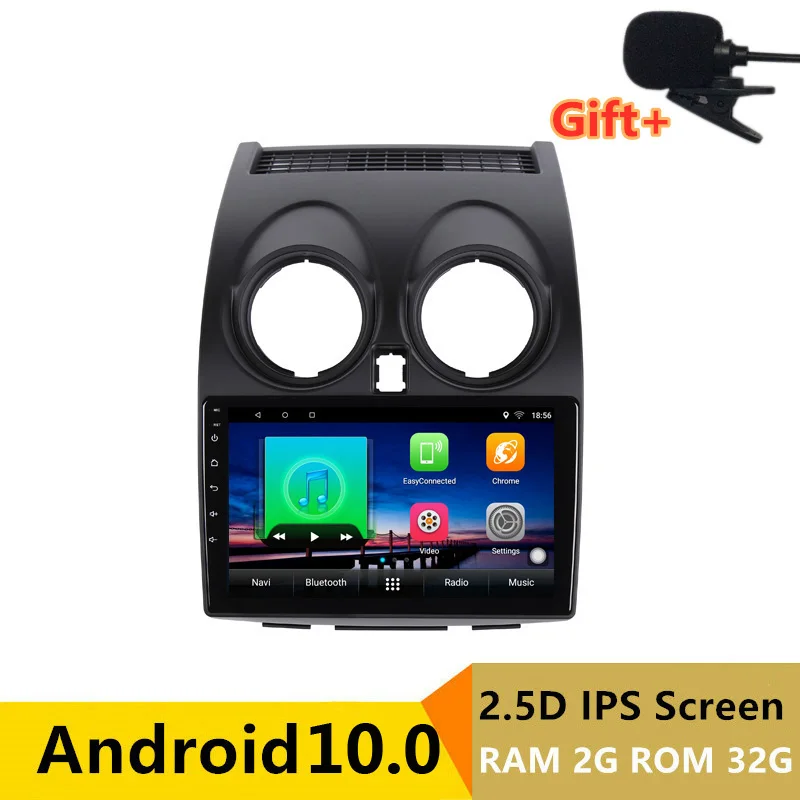 9 &quotAndroid 10 Автомобильный мультимедийный плеер GPS для Nissan Qashqai 2008 2009 2010 2011 2012