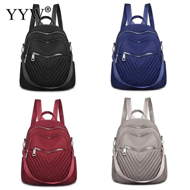 

Рюкзак из ткани Оксфорд, Женский вместительный рюкзак, женские сумки 2021, полосатая Наплечная Сумка цвета хаки, повседневный водонепроницае...