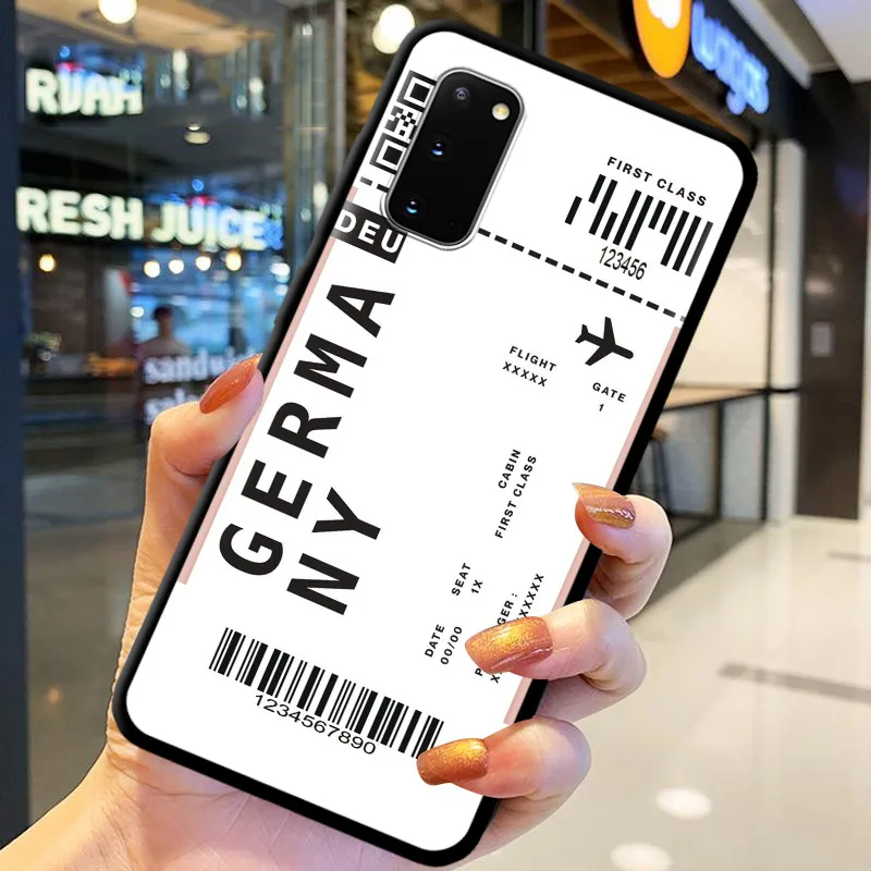 

Ticket label Silicon Shell for Samsung Galaxy S20 FE S21 Ultra 5G S8 S9 Coque for SAMSUNG S10 S20 Plus S10e TPU Case