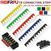tb tb connecting strip 1pcs combined short circuit piece 15a 25a 45a terminal strip u type copper breaker bus bar connecting