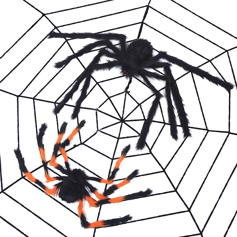 

1 шт. многоразмерные плюшевые пауки для Хэллоуина украшение для вечевечерние на Хэллоуин для детей Детская игрушка плюшевый черный бар укра...