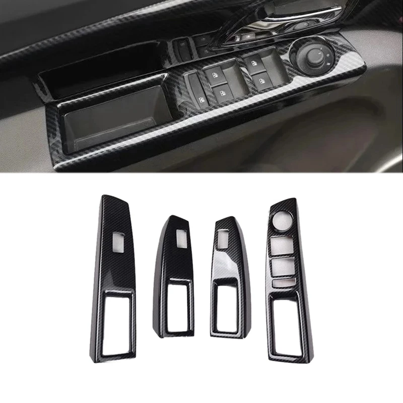 

4PCS Car Interior Door Window Lift Glass Switch Buttons Cover Molding for Chevrolet Cruze 2009-2015 Left Hand Drive