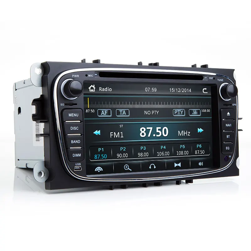 Xonrich AutoRadio 2 Din Car DVD Player For Ford Focus S-Max C-Max Mondeo 4 Transit ConnetGalaxy Kuga Multimeida GPS Navigation | Автомобили