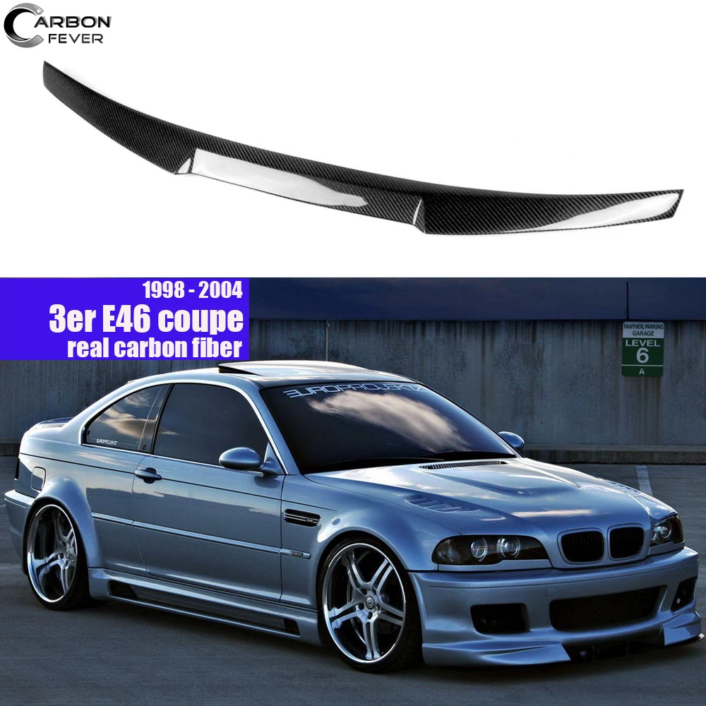Для BMW E46 3 серии 2-дверное купе M4 Тип Задняя Крышка багажника углеродное волокно