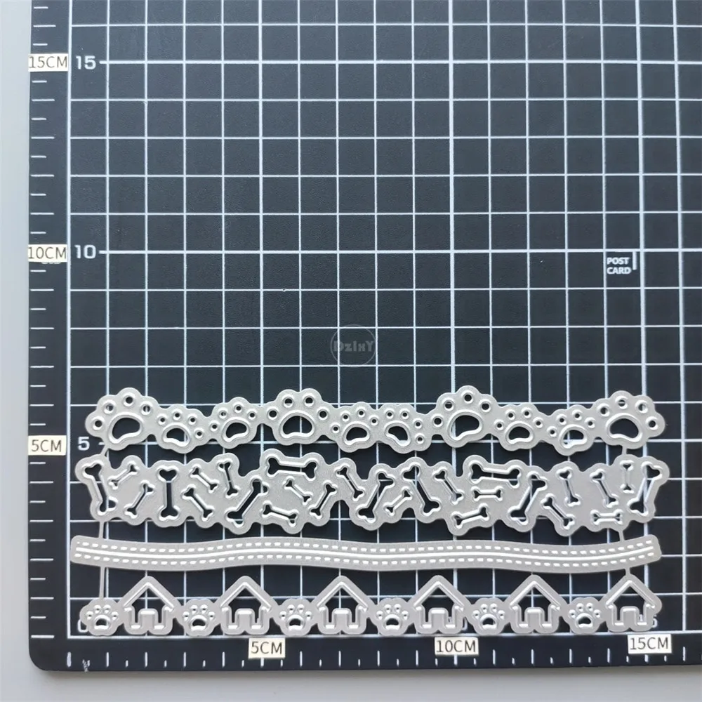 Металлические штампы в виде косточек собаки 2021 для скрапбукинга тиснения бумага