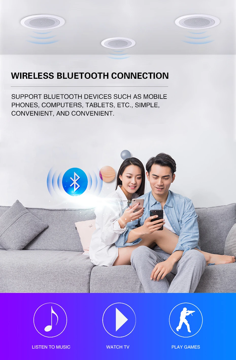20 Вт bluetooth беспроводной потолочный динамик пульт дистанционного управления активный динамик домашняя аудиосистема фоновая музыка встроенный потолочный динамик