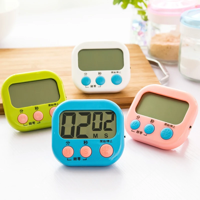 Таймер для варки яиц Кухня цифровой Экран таймер квадратный Пособия по кулинарии