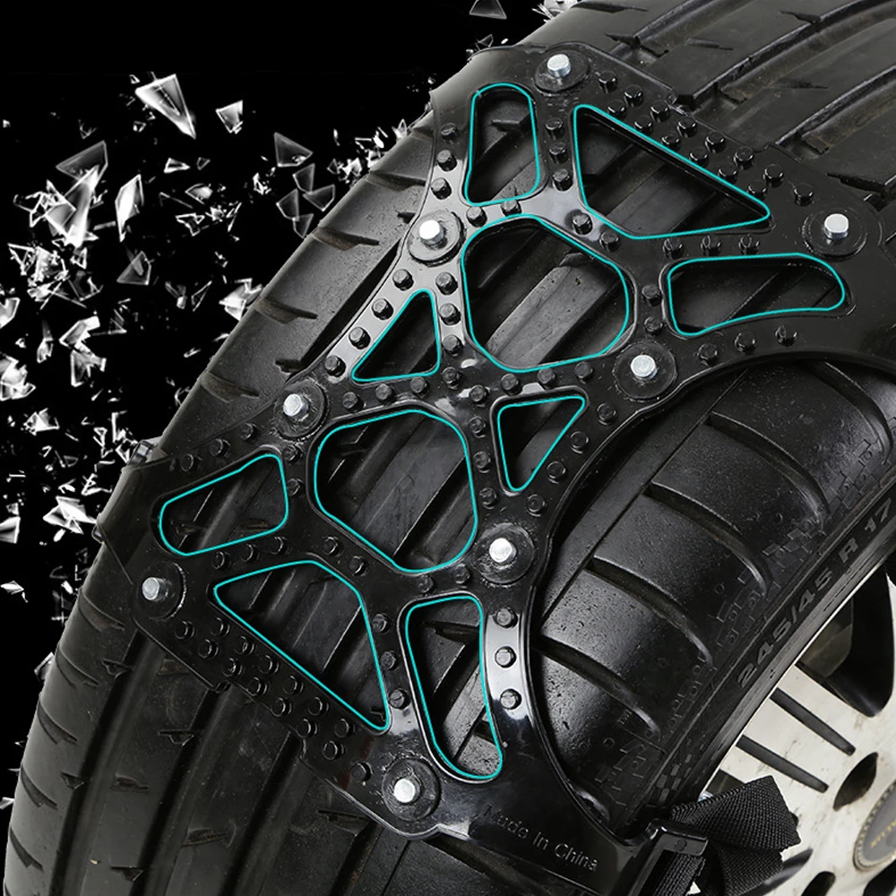 Горячая новинка универсальный аварийный автомобиль колеса шины цепь снега ТПУ