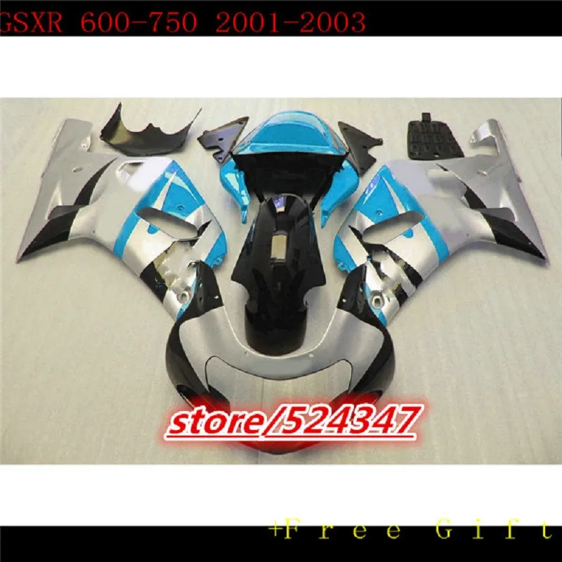 

Hot sales Fairing kit for Suzuki injection mold fairings GSXR600 750 2001 2002 2003 multicolor motorcycle fairing GSXR750 01 03