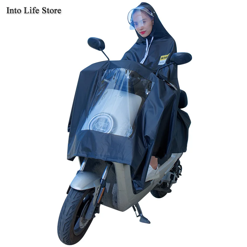 

Adult Women's Raincoat Battery Car Bicycle Rain Coat Jacket for Girls Single Motorcycle Rain Poncho Camping Thickened Gift