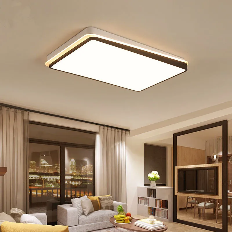 Minimalism Modern Led Ceiling Lihgts For Living room Bedroom lights lampara techo White+Black Nordic led Lamp fixtures | Лампы и