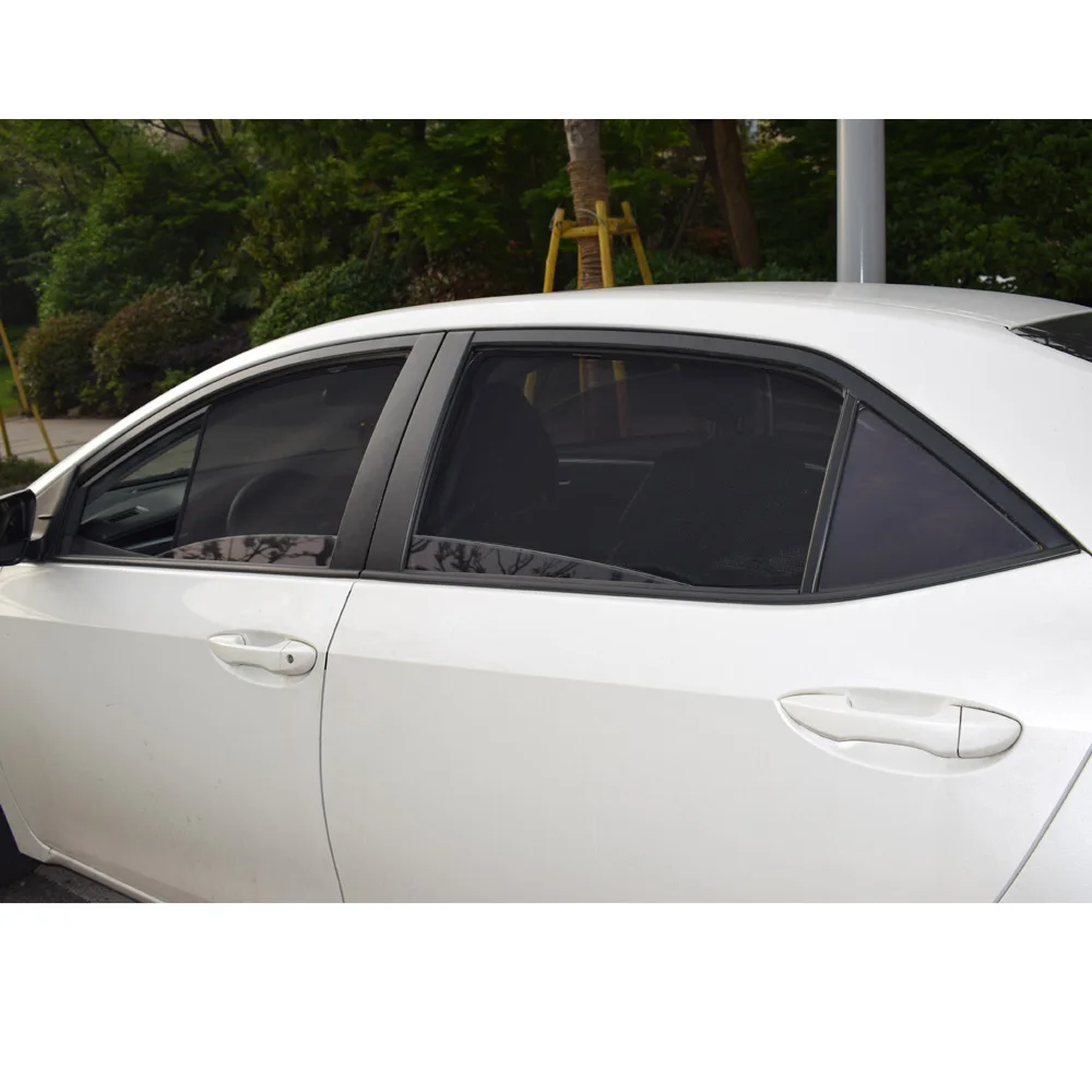 Для TOYOTA COROLLA Sedan 2014 магнитная сетка автомобильный козырек боковые задние окна