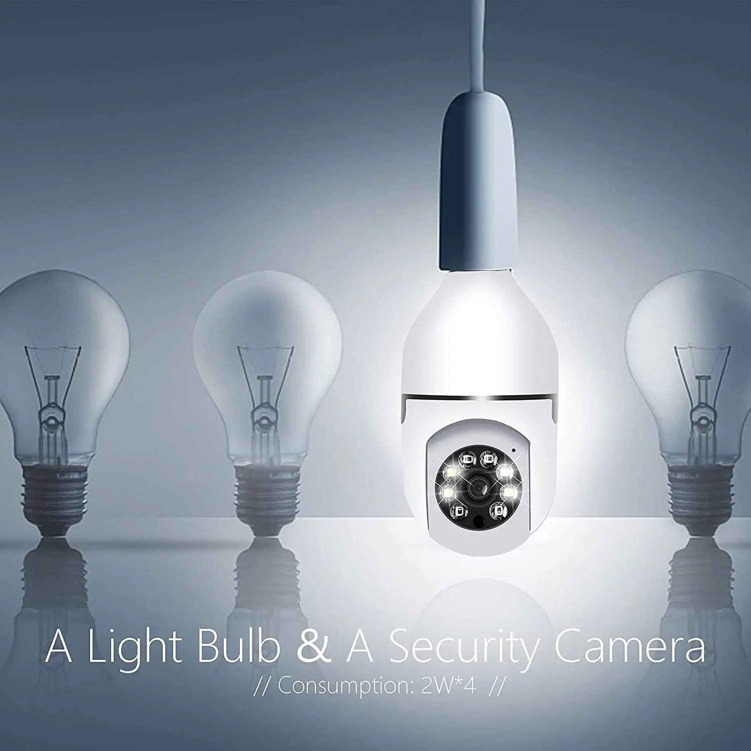 E27 Wireless IP Camera PTZ Smart Surveillance Automatic Tracking Home Mini Baby Monitor Security CCTV | Безопасность и защита