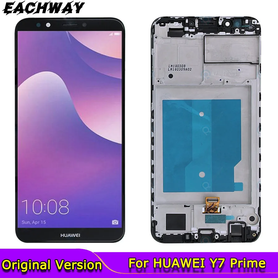 

for HUAWEI Y7 Prime 2018 LCD Display Touch Screen Digitiz For Huawei Y7 Pro 2018 LCD With Frame LND-L22 LX2 L21 LX3 L23 LX1 TL30