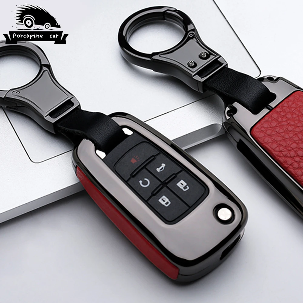 Высокое качество цинковый сплав кожаный чехол для ключа автомобиля Buick Chevrolet Cruze