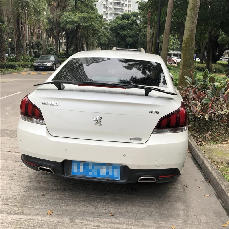 Спойлер для Peugeot 508 2014 2019 308 408 TF спойлер из АБС материала заднее крыло автомобиля