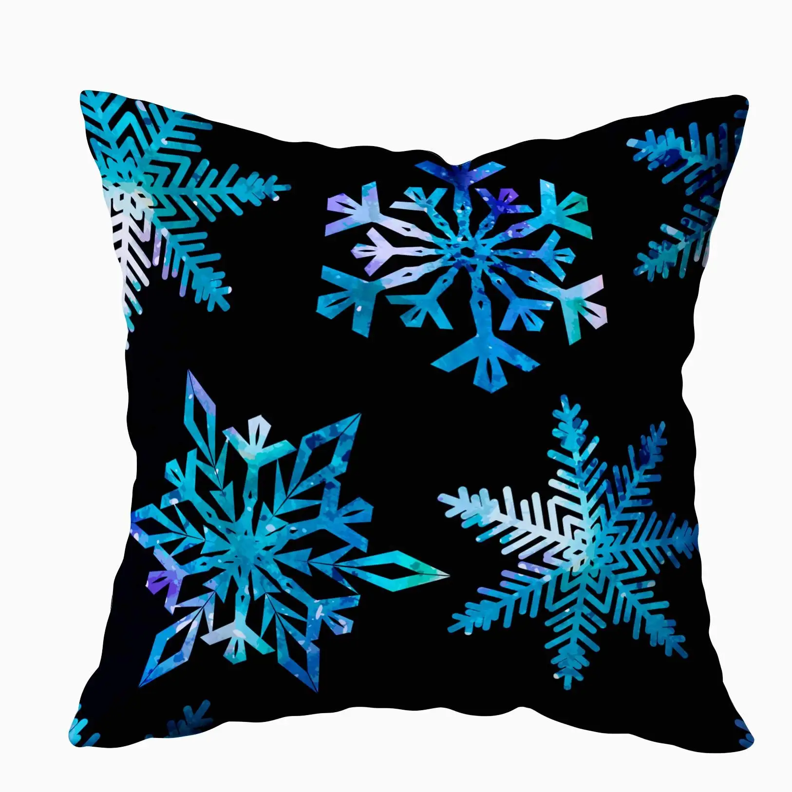 

Body Pillow Case with Zipper, Zippered Pillowcases Inch Throw Pillow Covers Snowflake Watercolor Background for Home Sofa