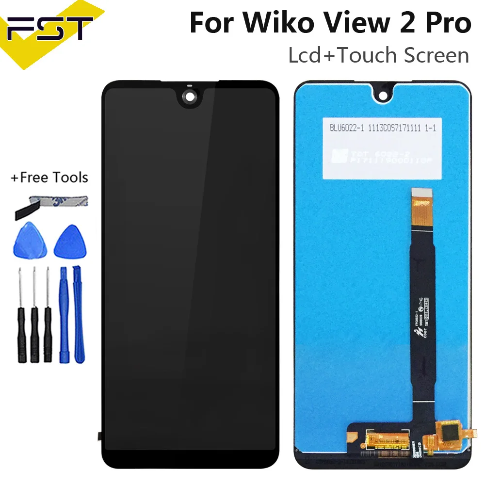 Для Wiko View 2/View 2 Pro/View 2 Plus ЖК-дисплей+ сенсорный экран дигитайзер Аксессуары для мобильных телефонов+ Инструменты