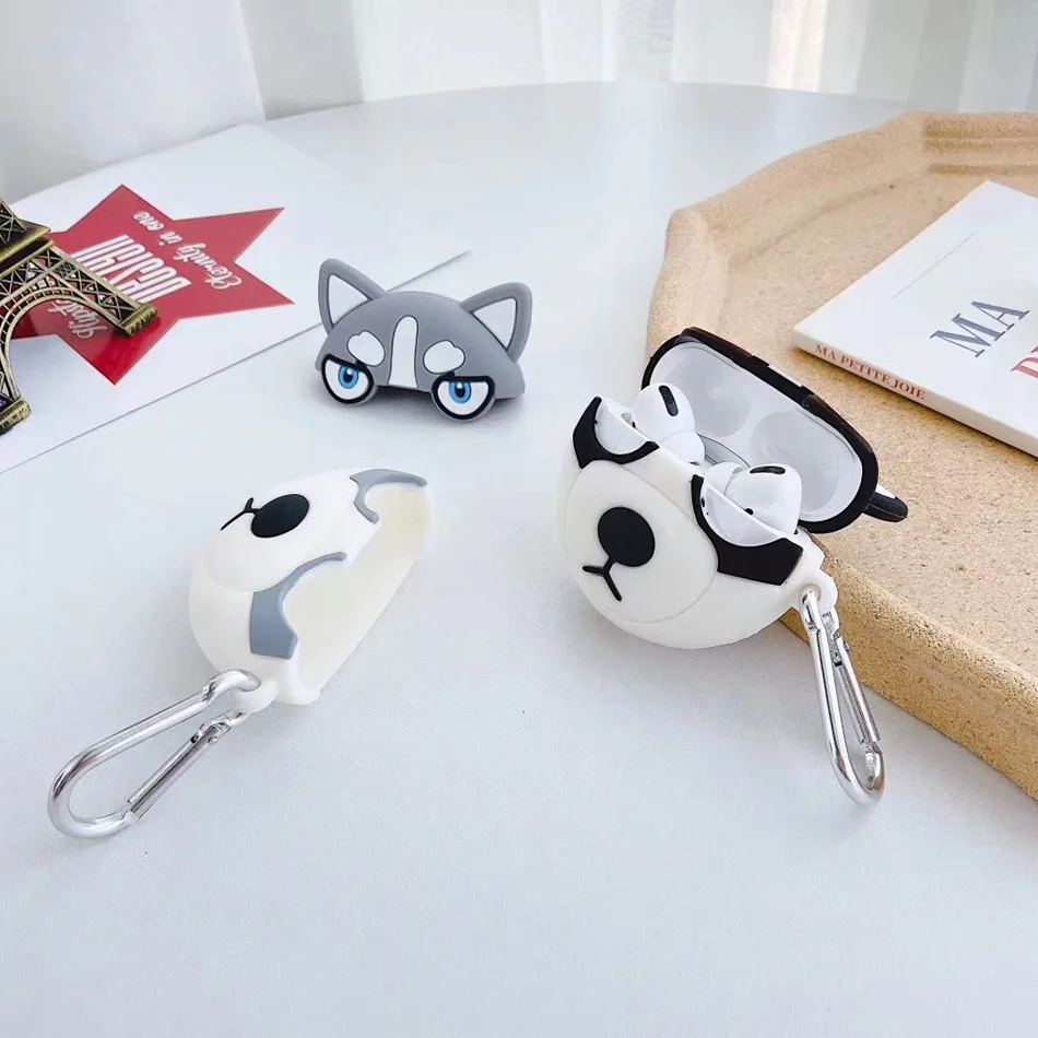 3D чехол для наушников для Airpods Pro Чехол Силиконовый Медведь Кролик поросенок Мультяшные наушники/Earpods чехол для Apple Air pods Pro 3 чехол кошка