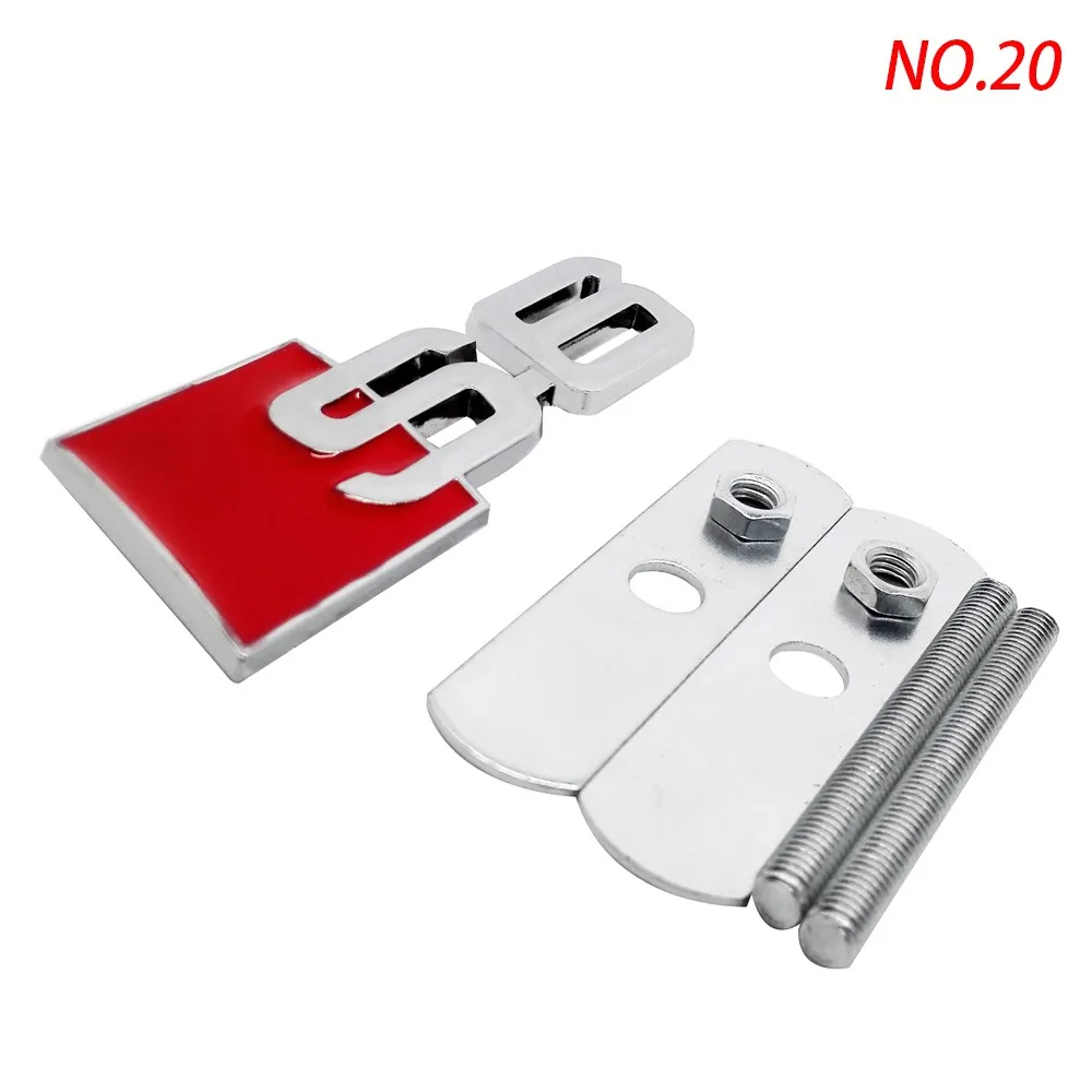 

Modified Letetr S3 S4 S5 S6 S8 RS3 RS4 RS6 RS8 3D Metal Car Sticker RS5 Auto Emblem Badge Decal