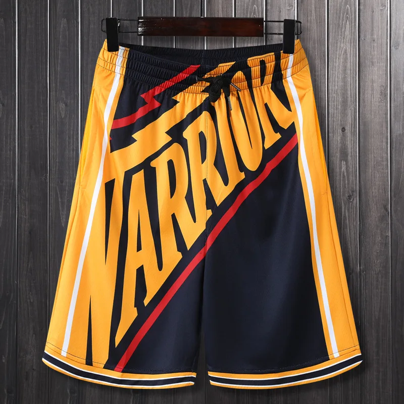 

Professional Basketball Pants Warriors Raptors Sports Training Men And Women Streetball Tide Casual Shorts Five-point Pants