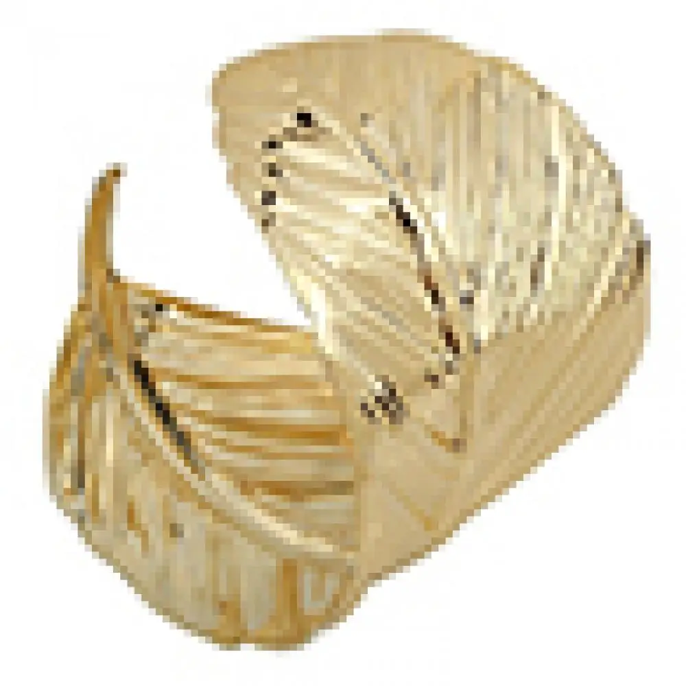 

Wide Fashion Jewelry Women Bangle Bracelet Women's Cuff Opened Metal Leaf Shape new