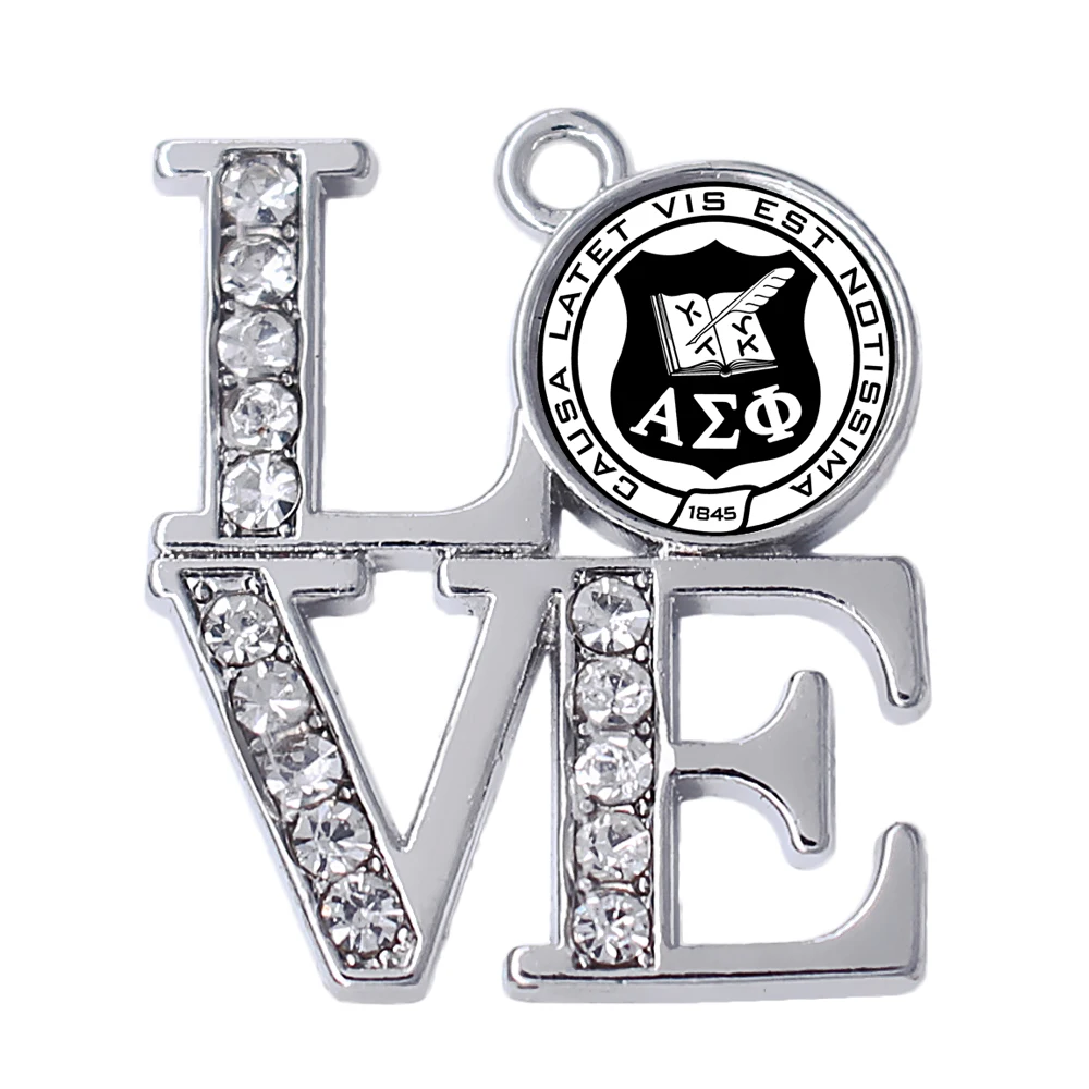 Модные стразы инкрустированные эмалью ALPHA SIGMA PHI Brother &amp sororations промышленная