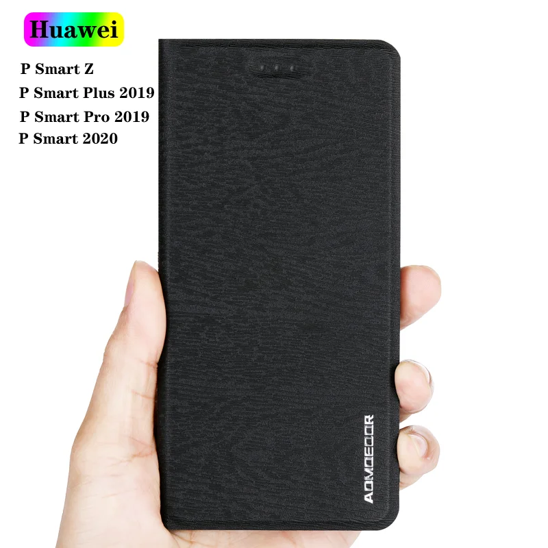

Leather Flip Case Cover for Huawei P Smart Plus Pro 2019 P Smart Z 2020 Mobile Phone Flip Wallet Back Covers Cases 2021