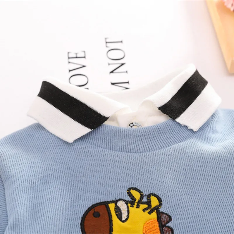 Комплект одежды из 3 предметов для маленьких мальчиков модная рубашка + свитер