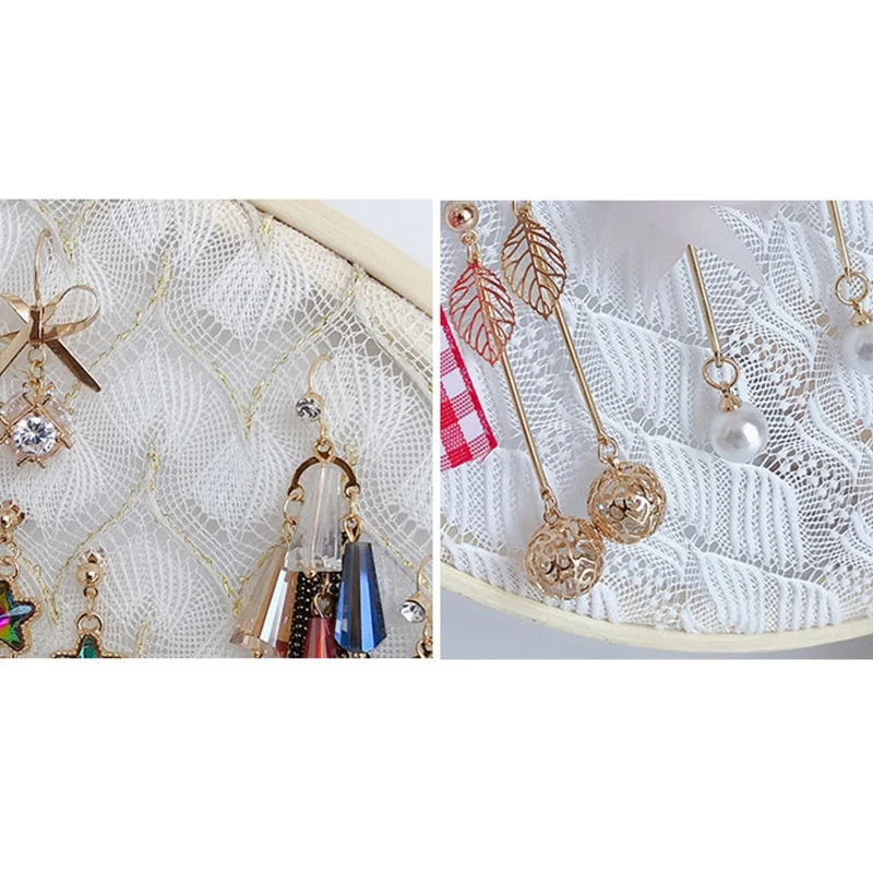 Кружевные креативные серьги Женские Ювелирные изделия рамка для хранения