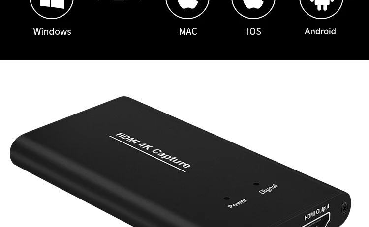 KuWFi USB3.0 HDMI 4K60Hz Захват видео с HDMI на USB Захват видеокарты Dongle Игра Потоковая трансляция в прямом эфире с входом MIC