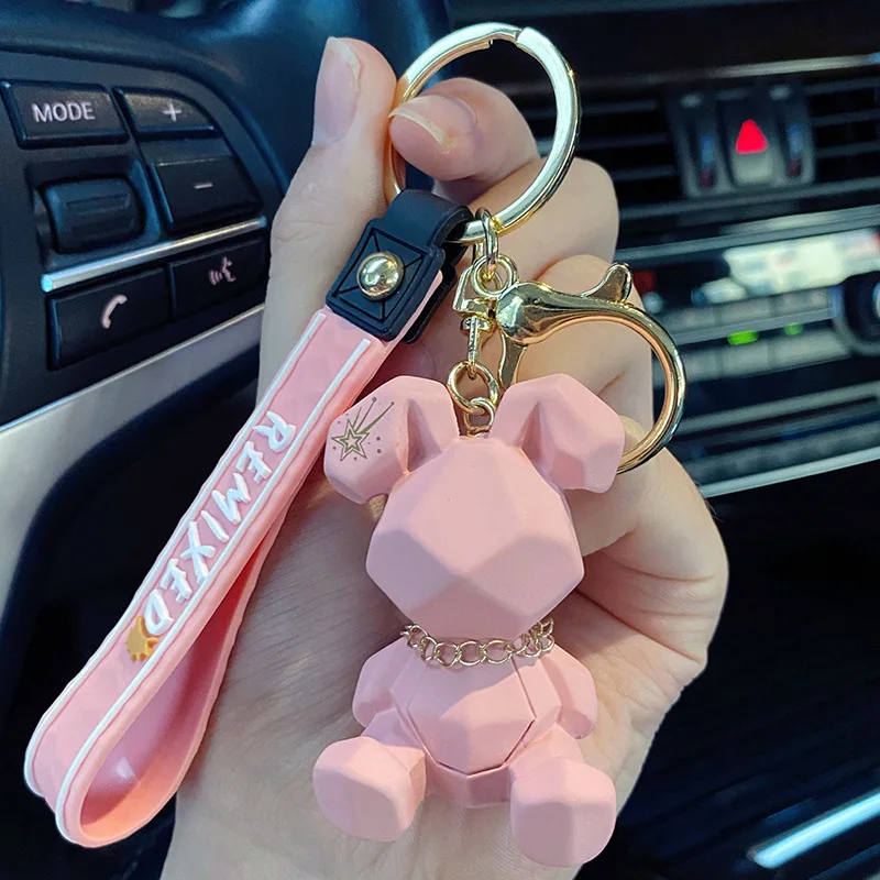 Мультяшный скандинавский кролик кукла брелок модный панк парные аксессуары