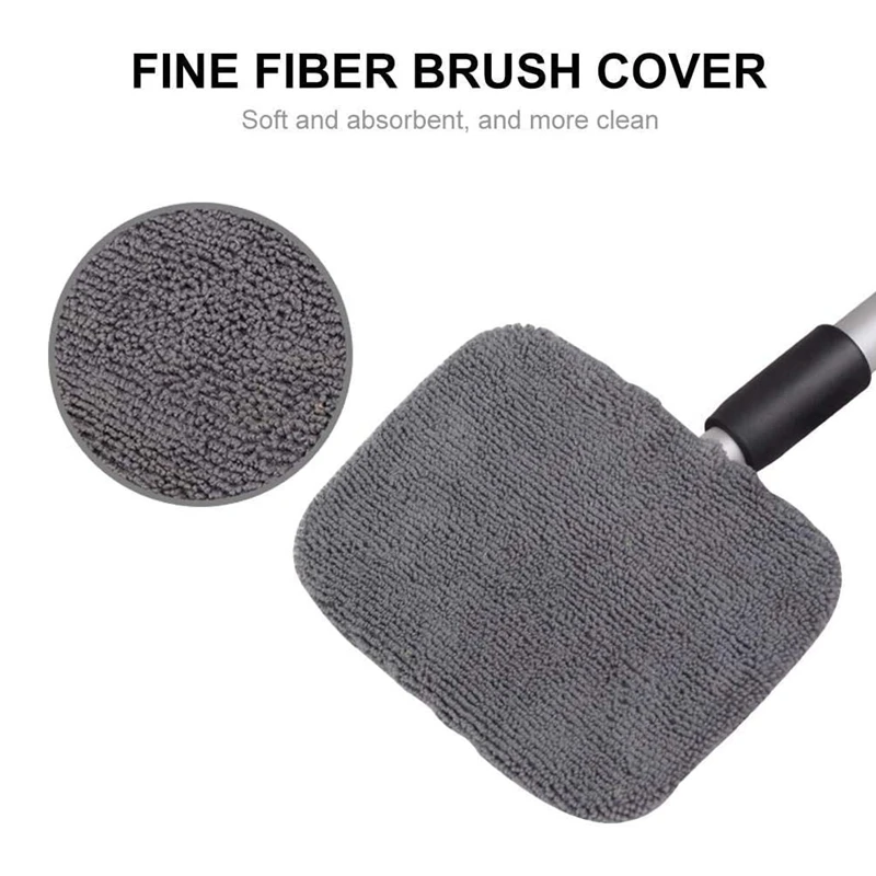 

Car Windshield Cleaner Brush Set Cloth Covers Silicone Water Scraper Blade Inside Window Glass Cleaning Tools