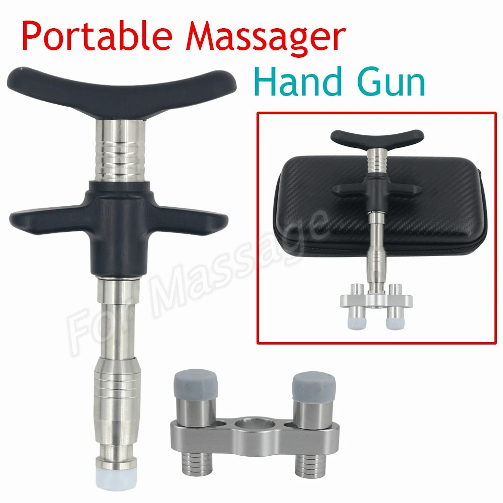 Manual Chiropractic Adjusting Tool Chiropractic Gun Spinal Adjustment Activation Therapy Spine Correction Tools Replaceable Head