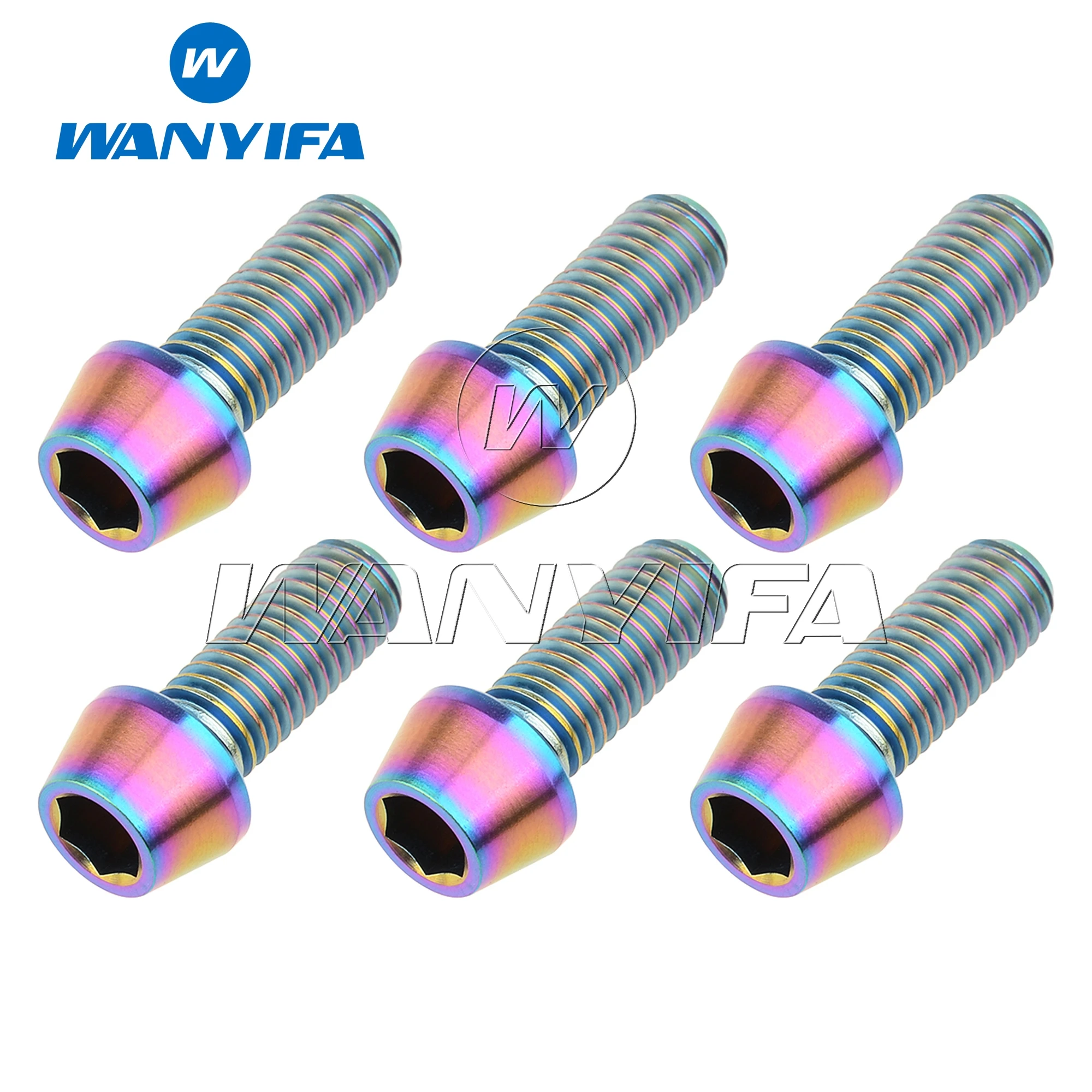 Титановый болт Wanyifa M8x20mm шестигранные винты с головкой для велосипеда мотоцикла