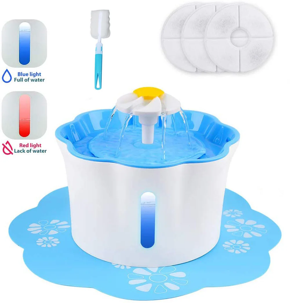 Автоматическая поилка для домашних животных кошачий фонтан л с окном просмотра