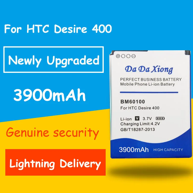 Аккумулятор BM60100 3900 мАч для HTC Desire 400 Dual 506e 600 606 Вт T606W T608T T609D Z4 One SC/ST/SU/SV C525c C525E
