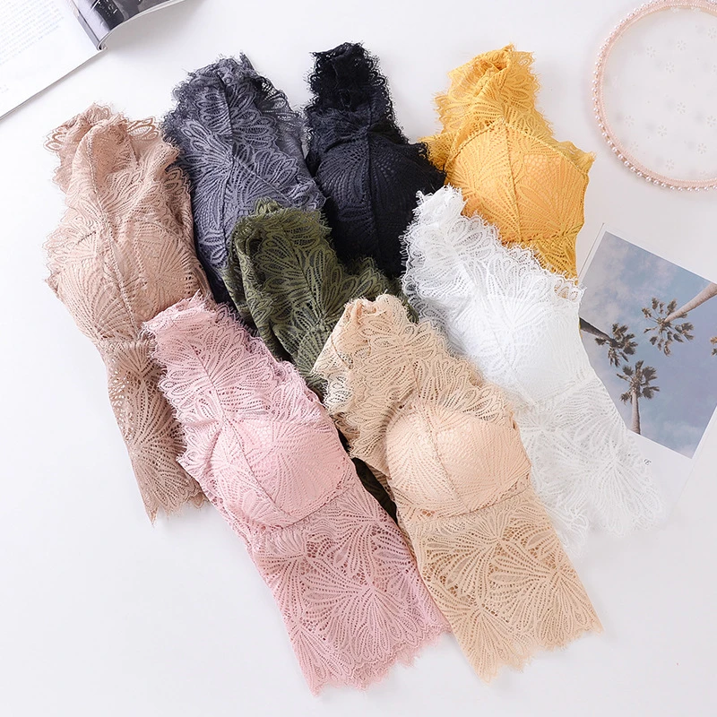 Топ женский кружевной без косточек с V-образным вырезом | Женская одежда